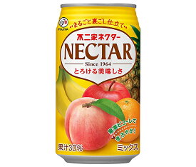 不二家 ネクターミックス 350g缶×24本入｜ 送料無料 ミックスジュース フルーツミックス ネクター