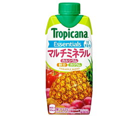 キリン トロピカーナ エッセンシャルズ マルチミネラル 330ml紙パック×12本入×(2ケース)｜ 送料無料 果実飲料 果汁 ミネラル 紙パック