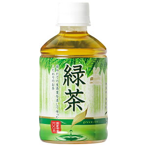 富永貿易 神戸居留地 緑茶 280mlペットボトル×24本入| 送料無料 茶飲料 緑茶 お茶 ペットボトル