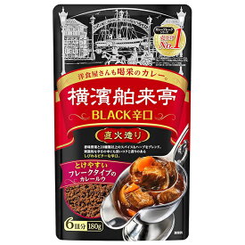 エバラ食品 横濱舶来亭 カレーフレーク BLACKの辛口 180g×10本入×(2ケース)｜ 送料無料 調味料 カレー ルウ 食品 料理の素