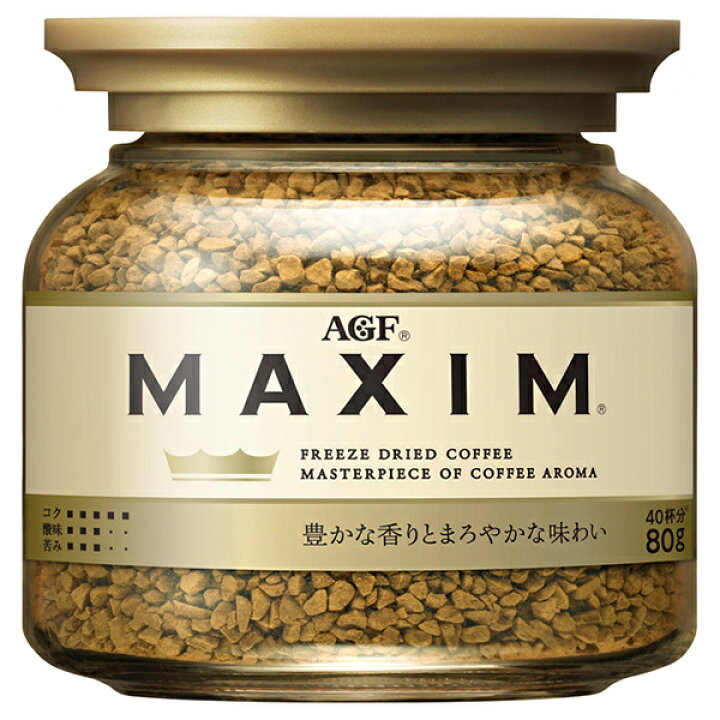 楽天市場】AGF マキシム 80g瓶×24本入｜ 送料無料 コーヒー 