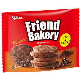 江崎グリコ フレンドベーカリー ココア&チョコチップ 48g×10袋入｜ 送料無料 菓子 おやつ ビスケット ココア チョコ