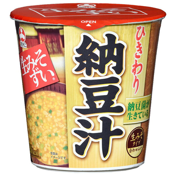 楽天市場】旭松 旭松カップ 生みそずい ひきわり納豆汁 15.5g×6個入 
