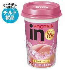 森永乳業 inプロテイン ピーチ 240ml×10本入 チルド 冷蔵品｜ 送料無料 チルド ピーチ プロテイン