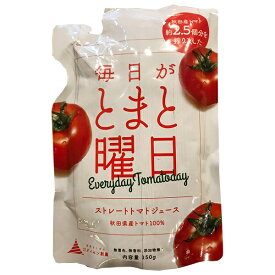 秋田ニューバイオファーム 毎日がとまと曜日 ストレートトマトジュース 150g×20個入×(2ケース)｜ 送料無料 トマトジュース トマト ストレート