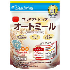 日本食品製造 日食 プレミアム ピュアオートミール 340g×4袋入×(2ケース)｜ 送料無料 嗜好品 栄養 食物繊維 乳幼児