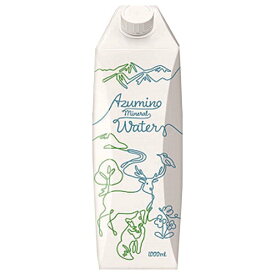 ゴールドパック AZUMINO(安曇野)Mineral Water(ミネラルウォーター) 1L紙パック×6本入×(2ケース)｜ 送料無料 1l 1000ml 鉱水 ミネラルウォーター