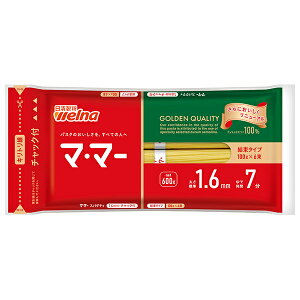 日清ウェルナ マ・マー チャック付結束スパゲティ 1.6mm 600g×20袋入×(2ケース)| 送料無料 ママー パスタ麺 乾麺