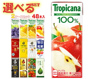 キリン トロピカーナ100%ジュース 午後の紅茶 FIRE(ファイア) 生茶 毎日果菜など選べる2ケースセット 250ml・200ml紙パック×48(24×2)本入| 送料無料 フルーツ 紅茶 コーヒー 珈琲