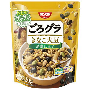 日清シスコ ごろグラ きなこ大豆 320g×6袋入×(2ケース)| 送料無料 グラノーラ シリアル 大豆 豆 朝食