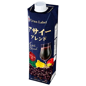 スジャータ アサイーブレンド 1000ml紙パック×6本入| 送料無料 果実飲料 ミックス 果汁100% ポリフェノール スジャータ アサイー 効果 飲料 濃縮 美味しい 美容 ポリフェノール 鉄分