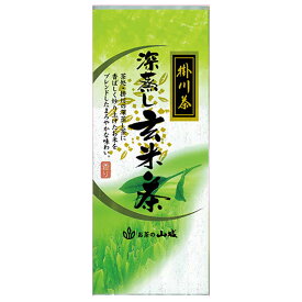 山城物産 掛川茶深蒸し 玄米茶 180g×20袋入｜ 送料無料 嗜好品 茶飲料 茶葉 玄米茶 日本茶 静岡県産 緑茶 深蒸し 掛川茶