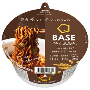 �x�[�X�t�[�h BASE YAKISOBA �\�[�X�Ă����� 82g×12���b �������� �J�b�v�� �J�b�v�Ă����� �₫���� �Ă���