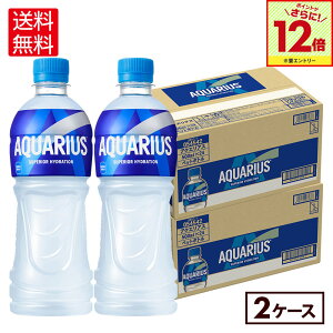 【エントリーでポイント最大12倍 10/27 09:59まで】コカ・コーラ アクエリアス 500ml ペットボトル 24本入り×2ケース(冷凍兼用)【送料無料】