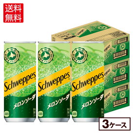 コカ・コーラ シュウェップス メロンソーダ 250ml 缶 30本入り×3ケース【送料無料】