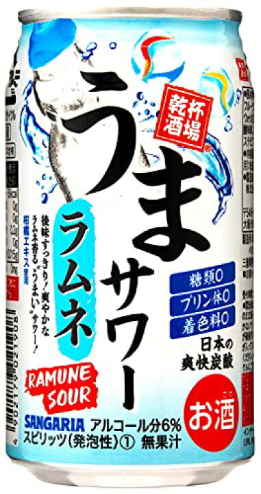 記念日 サンガリア うまサワー ラムネ 350ml １ケース24本 Sakcc Ca