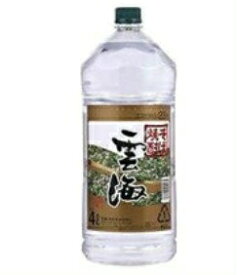 あす楽 雲海酒造 雲海そば 25度 本格そば焼酎 4L 1ケース4本セット 4000ml 送料無料 ペットボトル PET 蕎麦焼酎 そば 焼酎 焼酎セット 男性 男 お酒 酒 家飲み 宅飲み 晩酌 女性 女 おすすめ おいしい まとめ買い 大容量 ギフト プレゼント 贈り物 お祝い 内祝い 誕生日