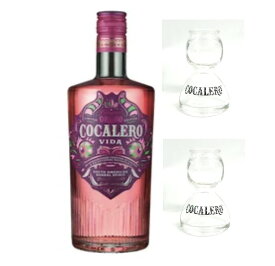あす楽 コカレロ ヴィーダ 春夏ラベル COCALERO Vida ガラス製ボムグラス2個セット 700ml 29度 1本 正規輸入品 リキュール お酒 カクテル 洋酒 bomb glass ハーブ ピンク