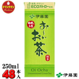 紙パック お茶 伊藤園 お～いお茶 緑茶 250ml×24本×2ケース 計48本 送料無料（一部地域を除く） あす楽対応