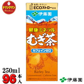 紙パック お茶 麦茶 伊藤園 健康 ミネラルむぎ茶 250ml×24本×4ケース 計96本 送料無料（一部地域を除く） あす楽対応