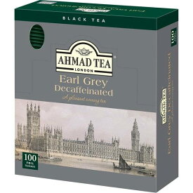 [送料無料]AHMAD TEA アーマッドティー ティーバッグ デカフェ アールグレイティー 紅茶 おうちカフェ×6箱（600袋） カフェインレス 茶葉 【3～4営業日以内に出荷】