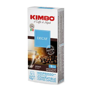 KIMBO キンボ イタリア産 ネスプレッソ 互換 カプセルコーヒー デカフェ×20箱（200カプセル）【2〜3営業日以内に出荷】[送料無料] コーヒー イタリア 珈琲 コーヒー豆 ノンカフェイン ホットコ