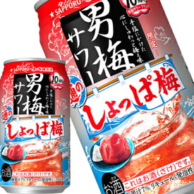 [送料無料][在庫処分] サッポロビール 男梅サワー 通のしょっぱ梅 350ml缶×48本[24本×2箱]【3～4営業日以内に出荷】[賞味期限：2024年5月31日][チューハイ]