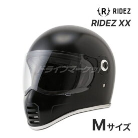 【春のド-ン!と全品超トク祭】RIDEZ XX マットブラック Mサイズ(57- 58cm) フルフェイスヘルメット バイク用ヘルメット ライズ