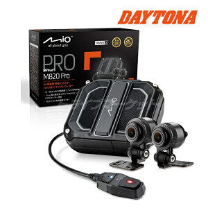 �y�t�̃h�[��!�ƑS�i���g�N�Ձz�f�C�g�i MiVue M820Pro �~�I �h���C�u���R�[�_�[ 2K ���掿 �O�� 2 �J���� �o�C�N��p�h�����R ���ԊĎ� microSD 64GB�t�� �h�� �h�o LED�M�� G�Z���T�[ GPS 63340 Mio DAYTONA