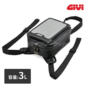 【秋のドーン!と全品超トク祭】デイトナ 63443 GIVI GRT729 タンクバッグ (容量:3L) ブラック 防水 スマホホルダー付き ベルト固定 CANYONシリーズ バイク用 タンクバッグ ジビ DAYTONA