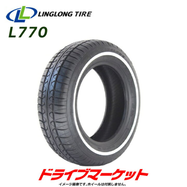 楽天市場】2023年製 LINGLONG L770 165/65R13 77T WW (リボン幅 13mm 