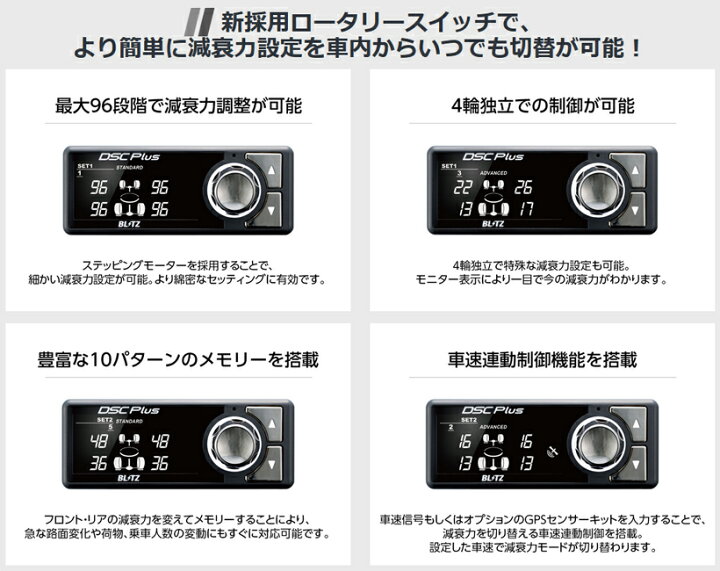 楽天市場】BLITZ No.98451 ブリッツ DAMPER ZZ-R SpecDSC Plus 車高調 