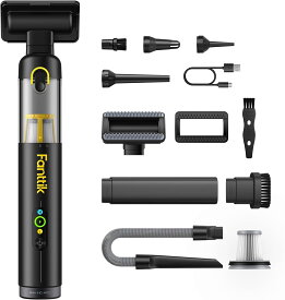 【ポイントアップ8倍】Fanttik Slim V10 APEX ハンディクリーナー 車用掃除機 19000Pa 強力吸引 4in1 吸い込み 吹き飛ばし兼用 小型 ハンディ掃除機 スマートデジタル表示 2段モード 車内 オフィス デスク キーボード用