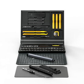 Fanttik E1 NEX Workstation 電動精密ドライバーセット 精密機器修理作業台 12種類 64本磁気ビット 工具セット 3段トルク 3N.m スマホ メガネ ゲーム機 ガジェット オールインワン マグネットマット メンテナンス工具 整備工具セット