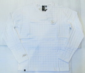 AH95)KARLKANIチドリJQVネックTシャツ長袖(41K1103-A) 白