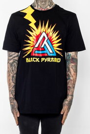BLACK PYRAMID PYRAMID ZAP LOGO Tシャツ半袖(Y1160551)★USLANYカジュアルストリートHIPHOPB系AU8