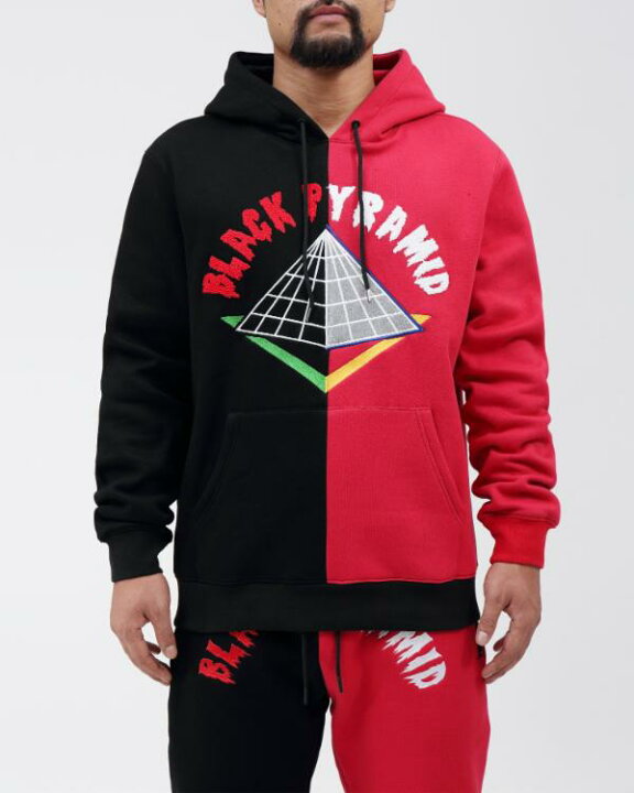 楽天市場】BLACK PYRAMID SPLIT BLOCK DRIP LOGO プルオーバーパーカー 