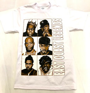 SHAKA WEAR EAST COST LEGENDS TVc/WHITE/LA/HIPHOP/M/L/XL/2XL/3XL/傫TCY/wr[/BF35/Bn