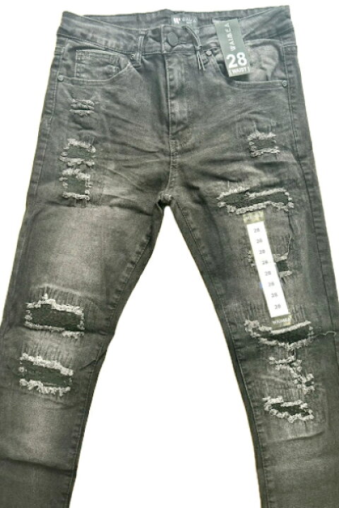 楽天市場】WAIMEA ダメージ加工ストレッチ入りスキニーデニムパンツ/28 