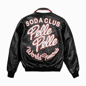 PELLE PELLE WORD FAMOUS SODA CLUB �W���P�b�g/���U�[�W���P�b�g/�y���y��/3XL/US�T�C�Y/HIPHOP/B�n/90�N��/BJ42�y���������z