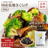 【エントリーP10倍】国産きくらげ 九州産乾燥キクラゲ【500g】送料無料｜木耳 乾燥きくらげ 干しきくらげ…