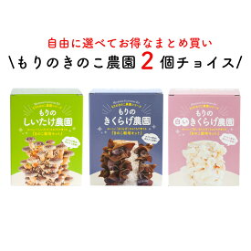 【お好み2個 選べてお得】きのこ栽培キット 農園2個チョイス（化粧箱付）| キノコ栽培 きのこ栽培 しいたけ きくらげ 白いきくらげ 家庭菜園 野菜 食育 食育キット 野菜栽培キット 学習キット きのこ 栽培キット しいたけ栽培 自由研究 自由研究キット きくらげ栽培 夏休み