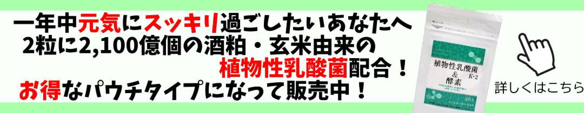 植物性乳酸菌パウチタイプ