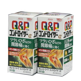 【第2類医薬品】キューピーコーワ コンドロイザーα　180錠　2箱セット　ひざなどの関節痛に効く およそ60日分　興和