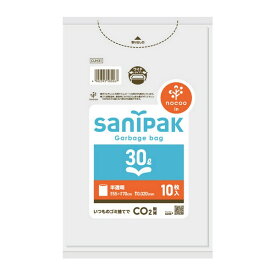 日本サニパック(株) サニパックポリ袋 nocoo in 30L 10枚 0.020mm