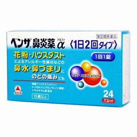 【指定第2類医薬品】《武田薬品》 ベンザ鼻炎薬α 1日2回タイプ 24カプレット ★定形外郵便★追跡・保証なし★代引き不可★