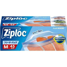 Ziploc ジップロック フリーザーバッグ M 大容量品 45枚入 旭化成ホームプロダクツ