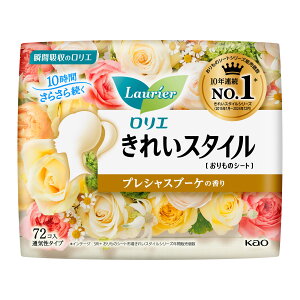 花王 ロリエ きれいスタイル プレシャスブーケの香り 72個入
