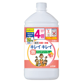 キレイキレイ 薬用泡ハンドソープ フルーツミックスの香り 詰替用特大サイズ 800ml 【医薬部外品】 お届けまでにお時間を要する事をご了承下さい。