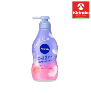 花王 ニベア エンジェルスキン ボディウォッシュ ピーチ&フルーティーの香りポンプ 本体 480mL×1個 ボディソープ 液体せっけん